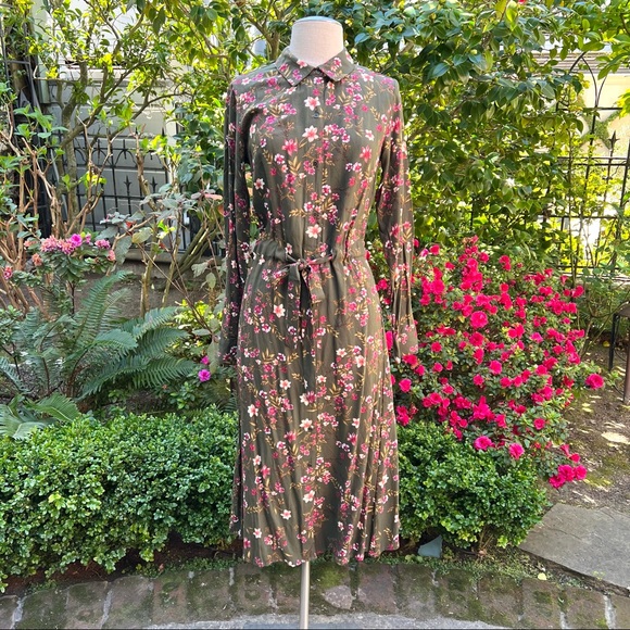 *SOLD* NWOT BP. Floral Midi Dress Sz S - Picture 2 of 13